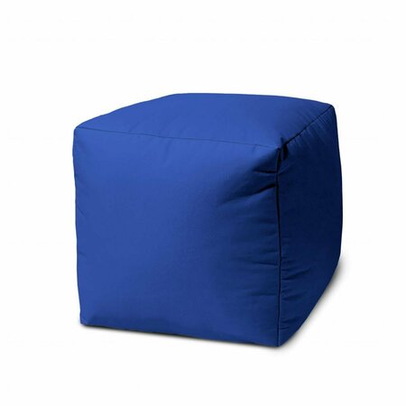 HOMEROOTS 17 Cool Primary Blue Solid Color Indoor Outdoor Pouf Cover 474990